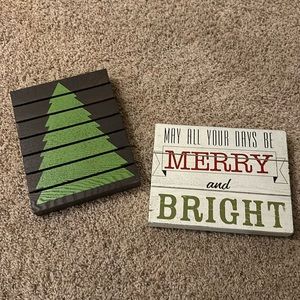Holiday decor- wooden